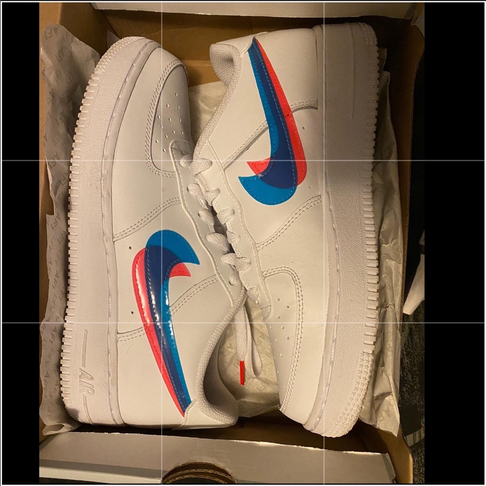 Air Force 1. 3D themed 2nd photo shows the details